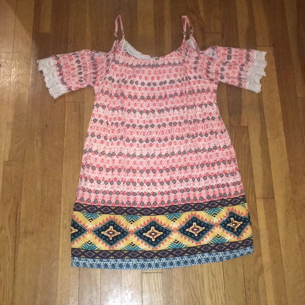 Pink patterned sundress